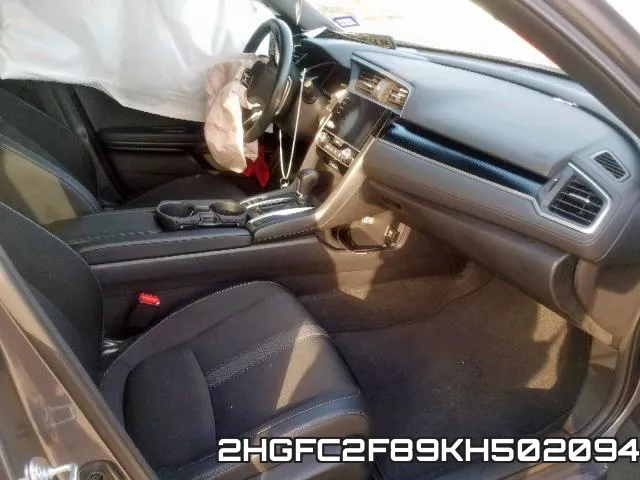 2HGFC2F89KH502094 фото 6