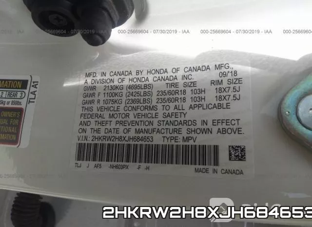 2HKRW2H8XJH684653 фото 10
