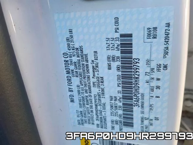 3FA6P0HD9HR299793 фото 2