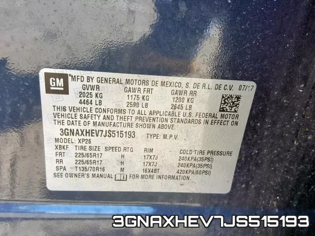 3GNAXHEV7JS515193 фото 2