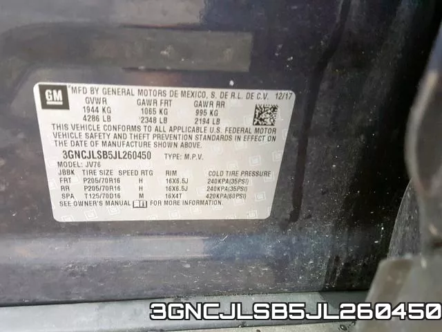 3GNCJLSB5JL260450 фото 2