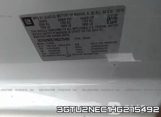 3GTU2NEC1HG275492 фото 10