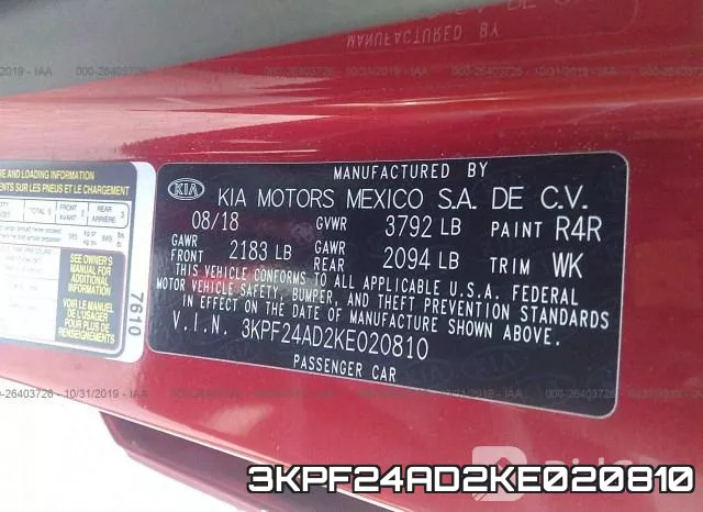 3KPF24AD2KE020810 фото 10