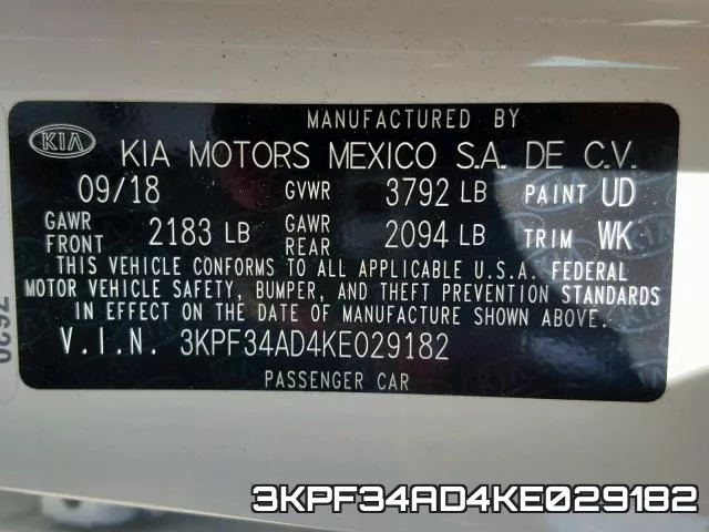 3KPF34AD4KE029182 фото 2