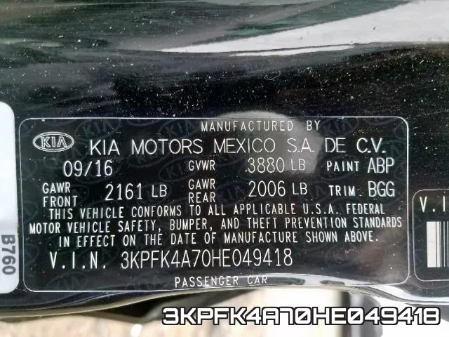 3KPFK4A70HE049418 фото 2