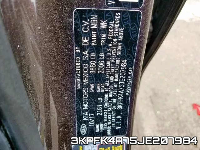 3KPFK4A75JE207984 фото 2