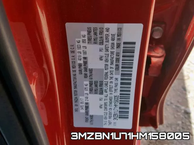 3MZBN1U71HM158005 фото 2
