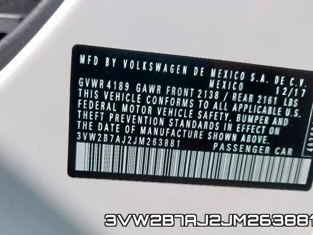 3VW2B7AJ2JM263881 фото 2