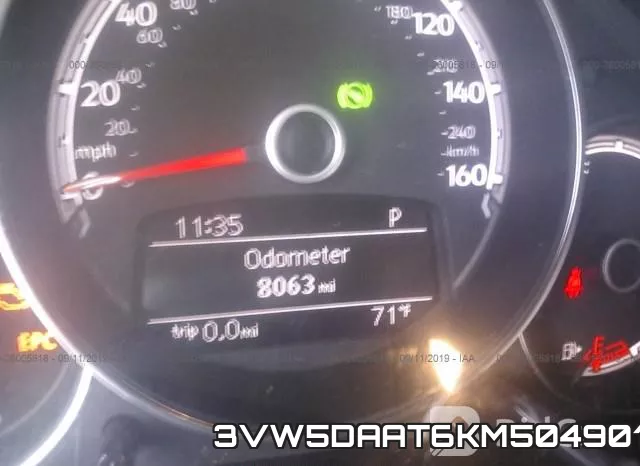 3VW5DAAT6KM504901 фото 8