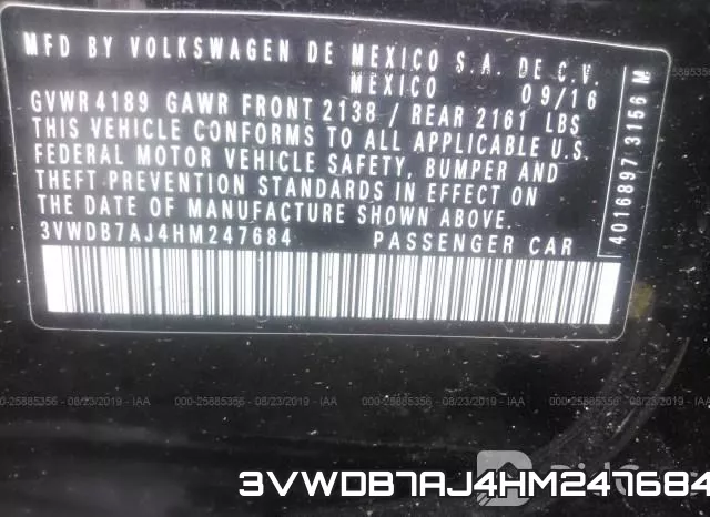 3VWDB7AJ4HM247684 фото 10