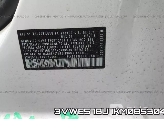 3VWE57BU7KM085304 фото 10