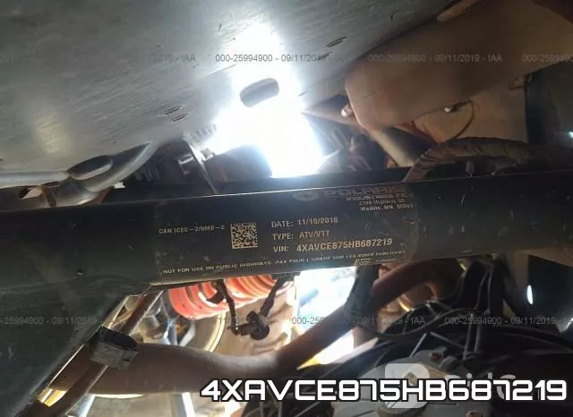 4XAVCE875HB687219 фото 2