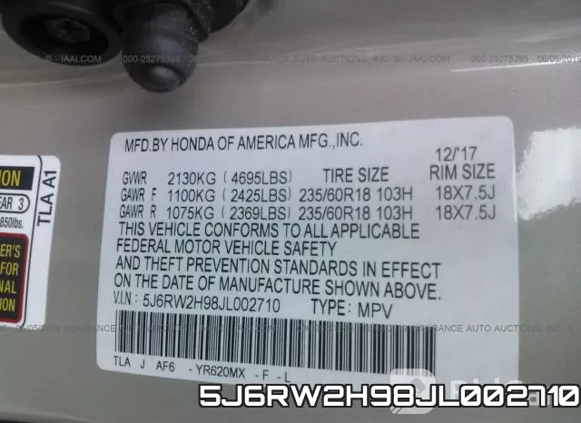 5J6RW2H98JL002710 фото 10