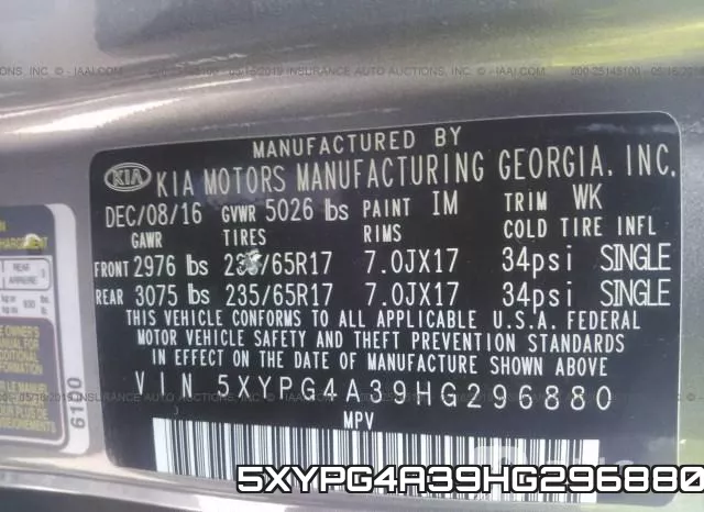 5XYPG4A39HG296880 фото 10