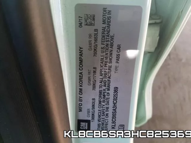 KL8CB6SA3HC825369 фото 2