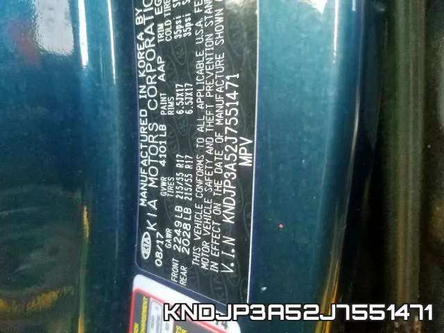 KNDJP3A52J7551471 фото 2