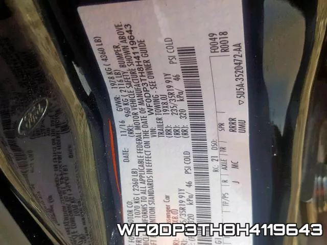 WF0DP3TH8H4119643 фото 2