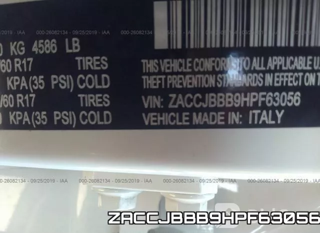 ZACCJBBB9HPF63056 фото 10
