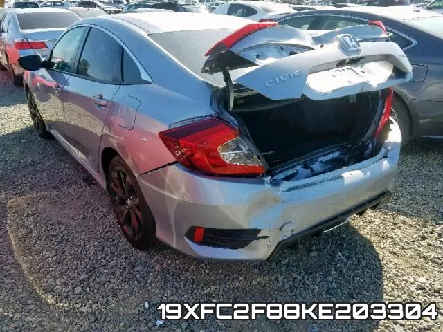 19XFC2F88KE203304 фото 4