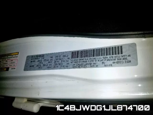 1C4BJWDG1JL874700 фото 2