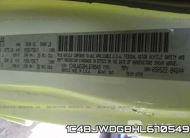 1C4BJWDG8HL670549 фото 10