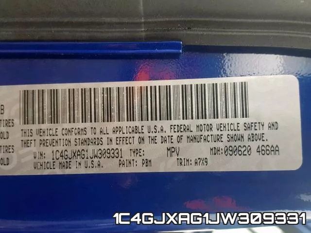 1C4GJXAG1JW309331 фото 2