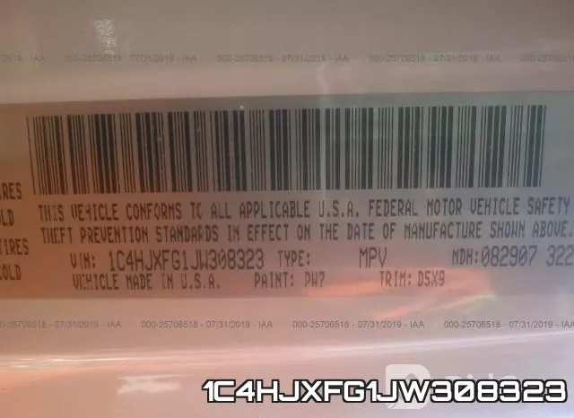 1C4HJXFG1JW308323 фото 10