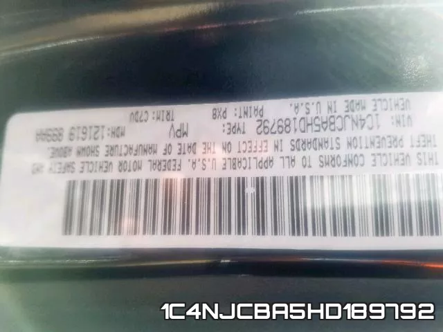 1C4NJCBA5HD189792 фото 2