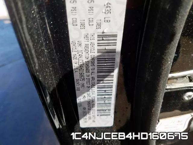 1C4NJCEB4HD160675 фото 2