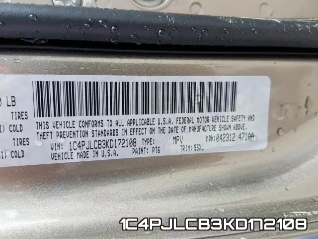 1C4PJLCB3KD172108 фото 2