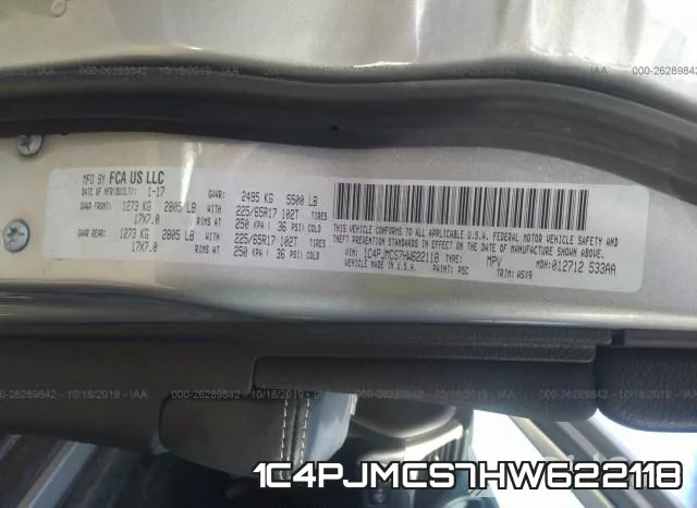 1C4PJMCS7HW622118 фото 10