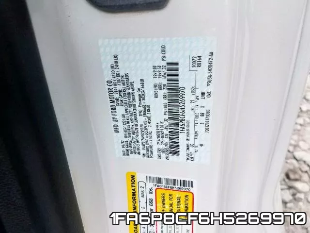 1FA6P8CF6H5269970 фото 2
