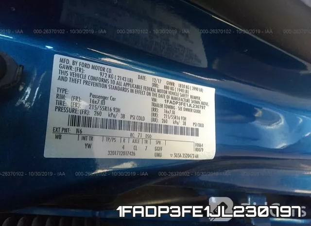 1FADP3FE1JL230797 фото 10