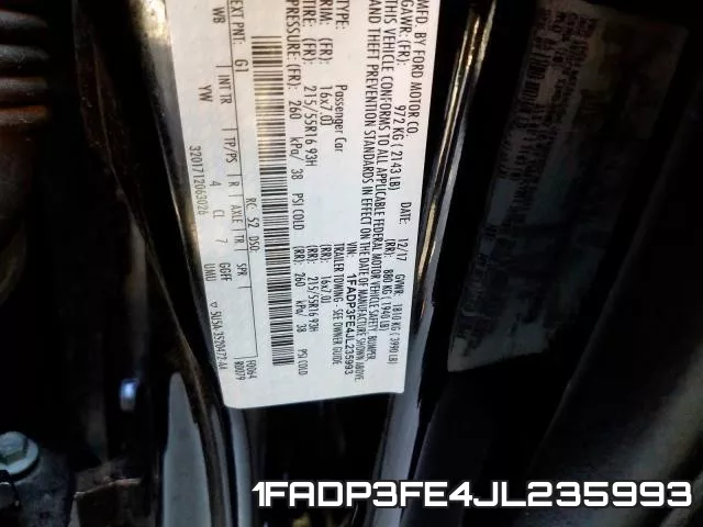 1FADP3FE4JL235993 фото 2