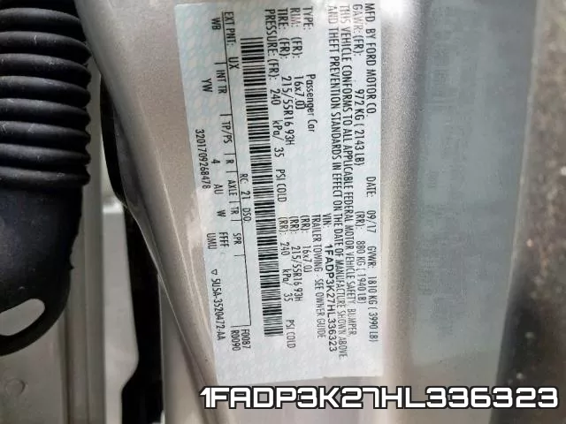 1FADP3K27HL336323 фото 2