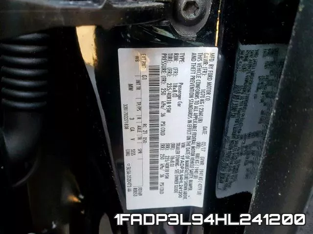 1FADP3L94HL241200 фото 2