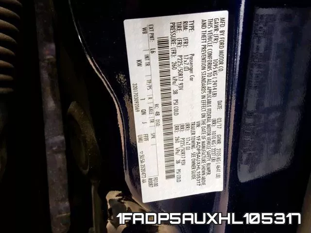 1FADP5AUXHL105317 фото 2