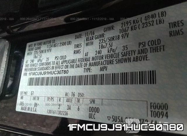 1FMCU9J91HUC30780 фото 10