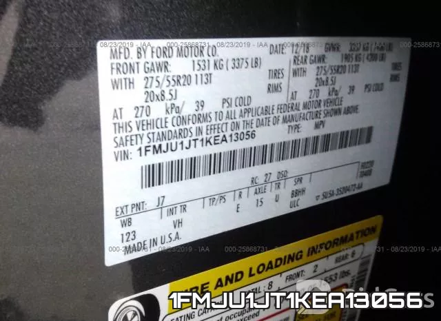 1FMJU1JT1KEA13056 фото 10
