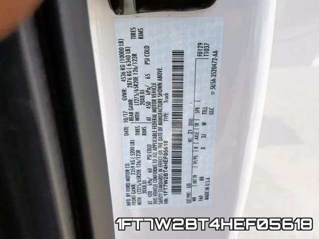 1FT7W2BT4HEF05618 фото 2