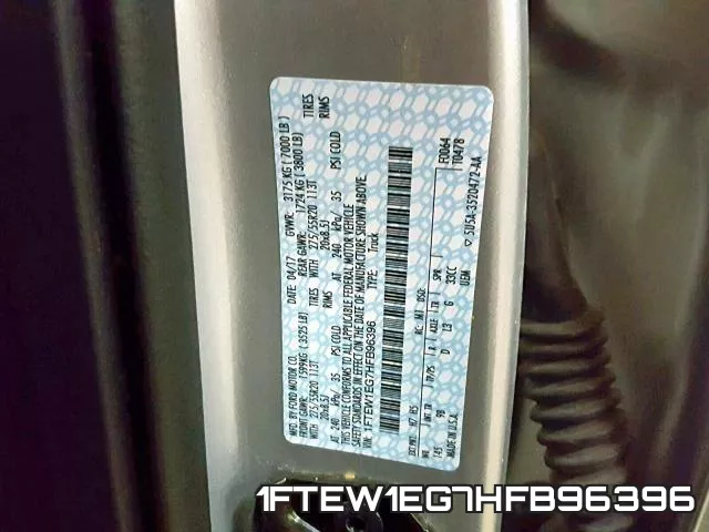 1FTEW1EG7HFB96396 фото 2