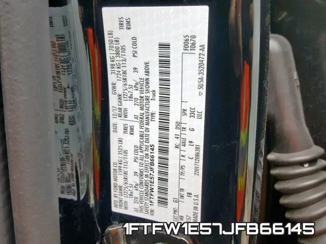1FTFW1E57JFB66145 фото 2