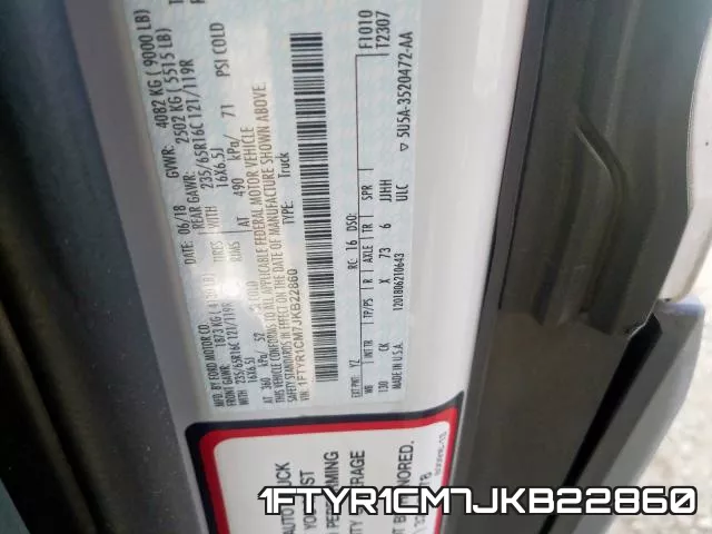 1FTYR1CM7JKB22860 фото 2
