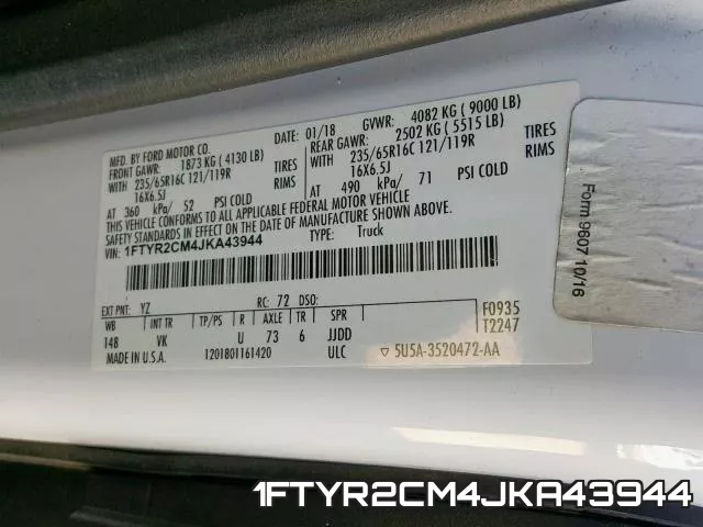 1FTYR2CM4JKA43944 фото 2