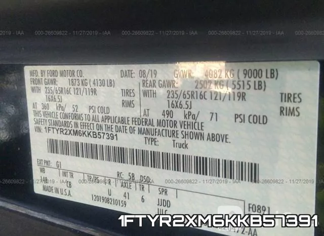 1FTYR2XM6KKB57391 фото 10