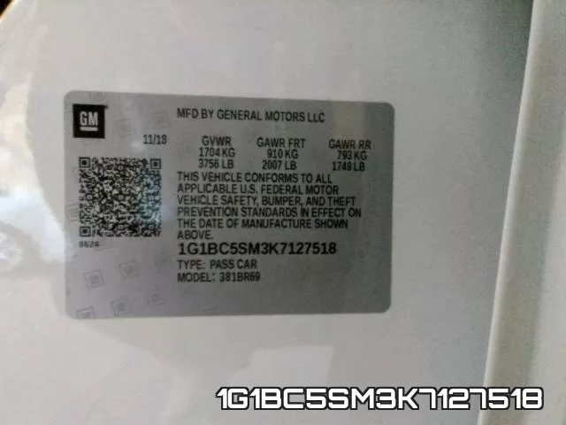 1G1BC5SM3K7127518 фото 2