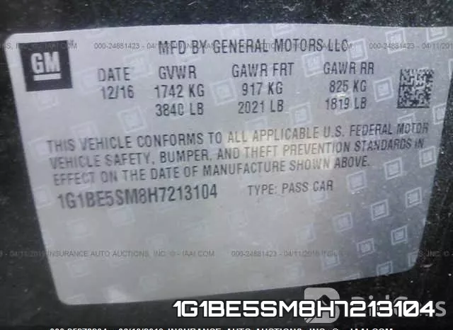 1G1BE5SM8H7213104 фото 10