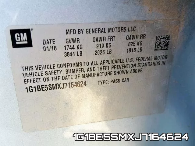 1G1BE5SMXJ7164624 фото 2