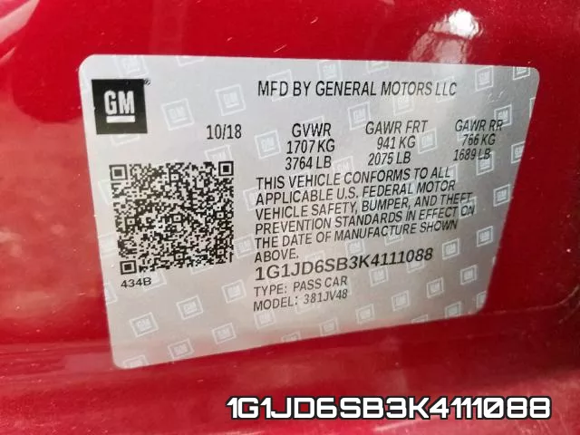 1G1JD6SB3K4111088 фото 2