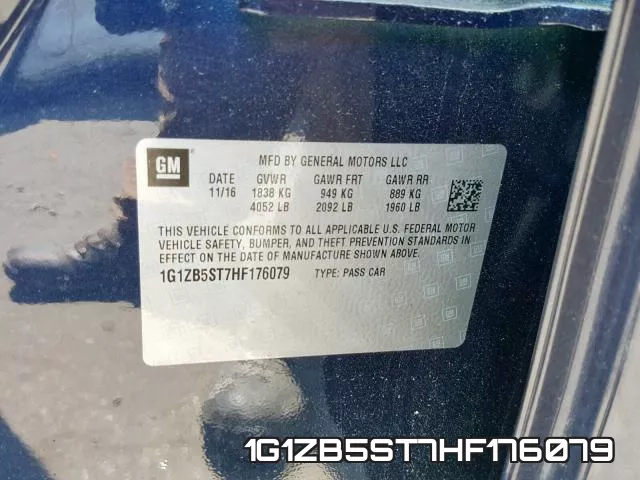 1G1ZB5ST7HF176079 фото 2